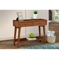 thumbnail image 2 of Alpine Furniture Flynn Wood Console Table with 2 Drawers in Acorn (Brown), 2 of 7