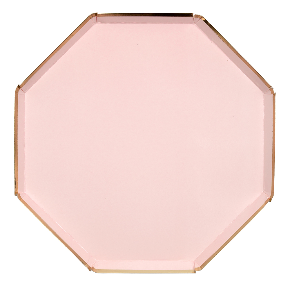 Meri Meri Pale Pink Dinner Plates, 8ct