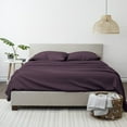 thumbnail image 4 of Linen Market Ultra Soft Easy Care Microfiber 16" Deep Pocket Basic 4 Piece Bed Sheet Set with Pillowcases, Purple, Queen, 4 of 10
