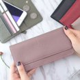 thumbnail image 4 of Cartera con cremallera para mujer, larga, con múltiples tarjetas, multifunción, de gran capacidad, sencilla, tipo sobre, monedero, 4 of 6