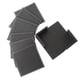 thumbnail image 4 of Juego de 6 posavasos de cuero para bebidas, portavasos rectangulares para comedor, hogar, hotel o Negro, 4 of 9