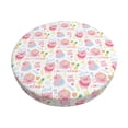 thumbnail image 1 of Disketp Cute Pig Funda Redonda para Taburete, Funda de Cojín para Silla de Bar Suave y Elástica-14 inch, 1 of 7
