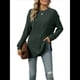 thumbnail image 1 of Camisa de Larga para Mujer, Suéter de Otoño, Túnica Informal, Top Holgado con Bolsillos. Verde L, 1 of 10