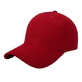 thumbnail image 2 of Dwelliawo Lightweight Embroidered Baseball Cap, Unisex Adjustable Hat for Men Women Red, 2 of 5