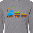 thumbnail image 4 of Inktastic Colorful Toy Train Long Sleeve T-Shirt, 4 of 5
