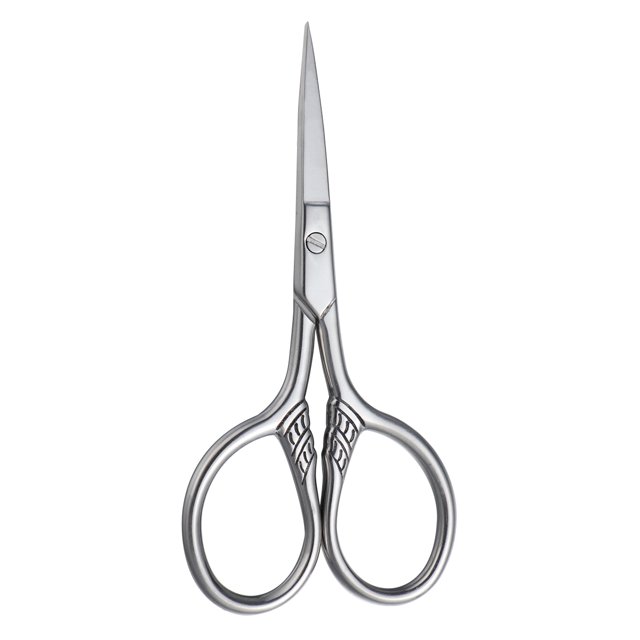 Ciseaux en Acier Inoxydable pour Moustache et Barbe pour Hommes 2 Pcs Argent