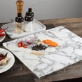 thumbnail image 6 of Koville Luxury Marble Granite Cutting Board for Kitchen,Rectangle, 20*16in, Arabescato, 6 of 7