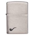 thumbnail image 2 of Pipe Zippo más ligero, cromado cepillado, negro, unisex, adulto, 2 of 7