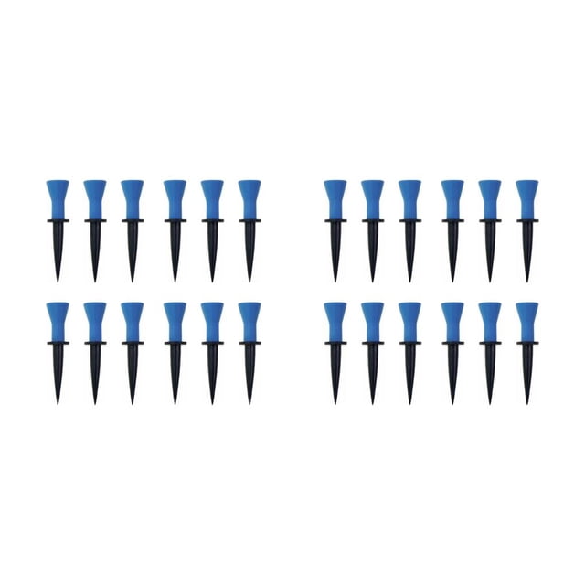 Advancent Paquete de 12 tees de golf Bola de plástico Soporte estable para exteriores Interior Golf Práctica deportiva Regalos para Azul 58 mm 2Conjunto
