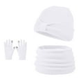 thumbnail image 4 of Tao Tao Children's Winter Fleece Winter Set-Polyester Fleece Hat, Gloves, and Scarf Set For Cold Weather White Free Size, 4 of 4
