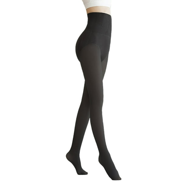 Medias cálidas para mujer, cintura alta, caderas, diseño de cartílago en forma de panal, 350 g para 60-100 kg