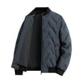 thumbnail image 4 of Trikvn Men's Bomber Jacket Casual Lightweight Quilted Zip Up Fall Outerwear Coat with Pockets for Golf Everyday Wear Classic Windbreaker Jackets Top, 4 of 7