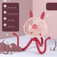 thumbnail image 1 of EasyLife Soporte de deformación Clip ventilador USB cochecito dormitorio ventilador silencioso luz nocturna, 1 of 3
