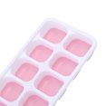 thumbnail image 2 of Molde de Cocina Bandeja de cubitos de hielo de silicona de 14 rejillas cubitos de hielo casero DIY de verano (rosa) Sywqhk Libre de BPA, 2 of 6