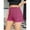 Hot Pink, variant on Rigardu shorts for women High Waisted Sequin Shorts For Women Elastic Straight Leg Sparkly Glitter Party Shorts womens shorts Black + L