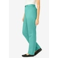 thumbnail image 3 of Woman Within Plus Size Petite Women's Plus-Size Perfect All-Cotton Back-Elastic Denim Jeans, 3 of 6