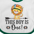 thumbnail image 4 of Inktastic 1st Birthday Party Tribal Lion Boys Boys Baby Bib, 4 of 4