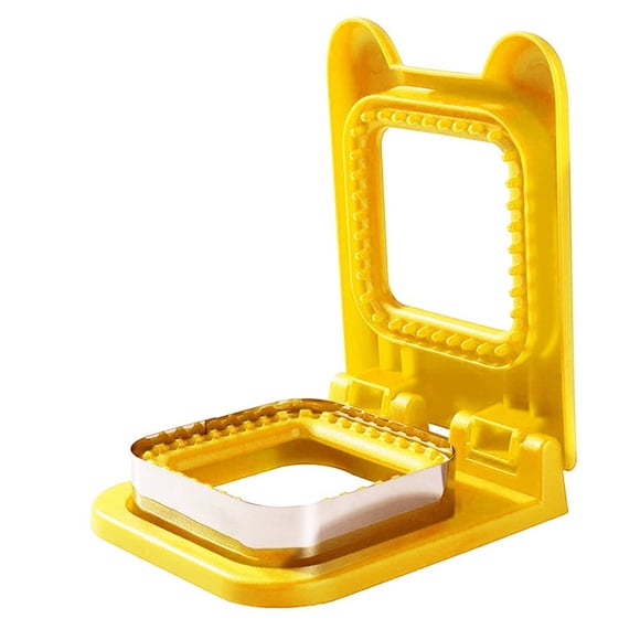 HLONK AUQ Uncrustable Sandwich Cutter Rectangular Chocolate Food-Grade Silicone Ice Cube Tray Commercial Diy Uncrustable Maker and Biscuit Cutter Square Red