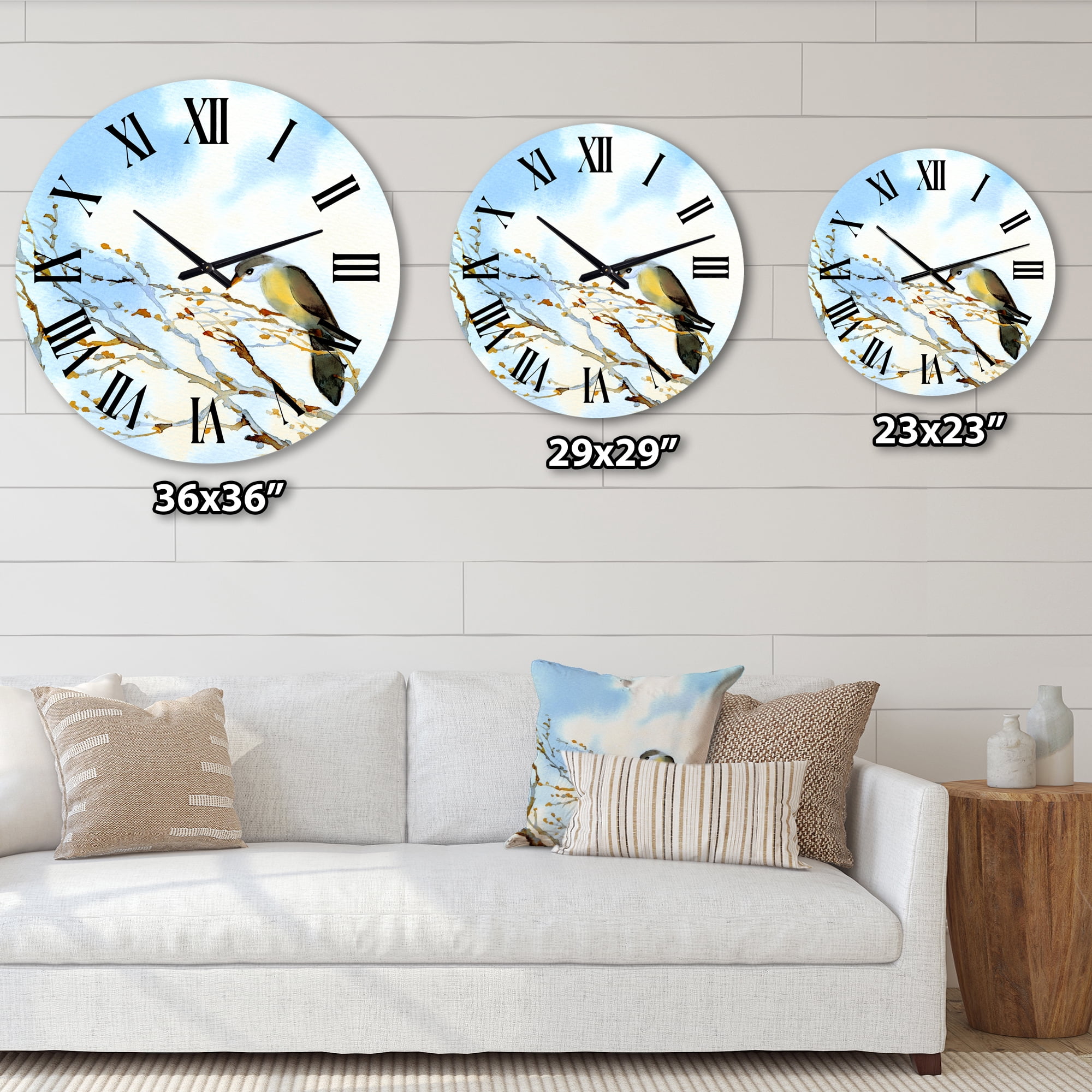 Designart 1 in Traditional Wall Clock