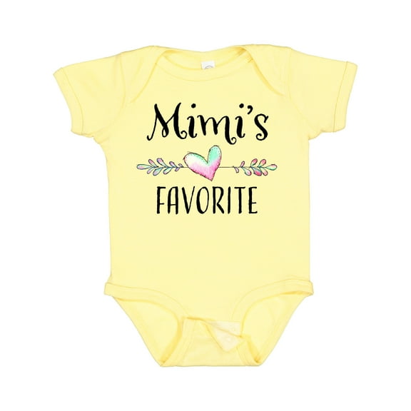 Inktastic Mimi's Favorite- Heart Grandchild Boys or Girls Baby Bodysuit