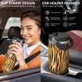 thumbnail image 5 of Leopard Print 30oz Handheld Travel Tumbler with Handle – Double Wall Stainless Steel Insulated Cup, Flip Straw Lid, Leak-Proof & BPA-Free for Hot and Cold Drinks – Durable Coffee & Juice Mug Black, 5 of 6