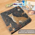 thumbnail image 4 of FORMRS 3 Ring Photo Album 4"x6" Self Adhesive Large Capacity PU Leather Cover, Forest Pattern, 4 of 8