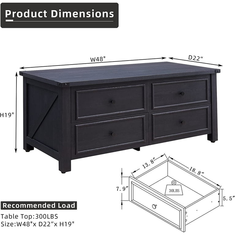 Tyler creek coffee table on sale with lift top