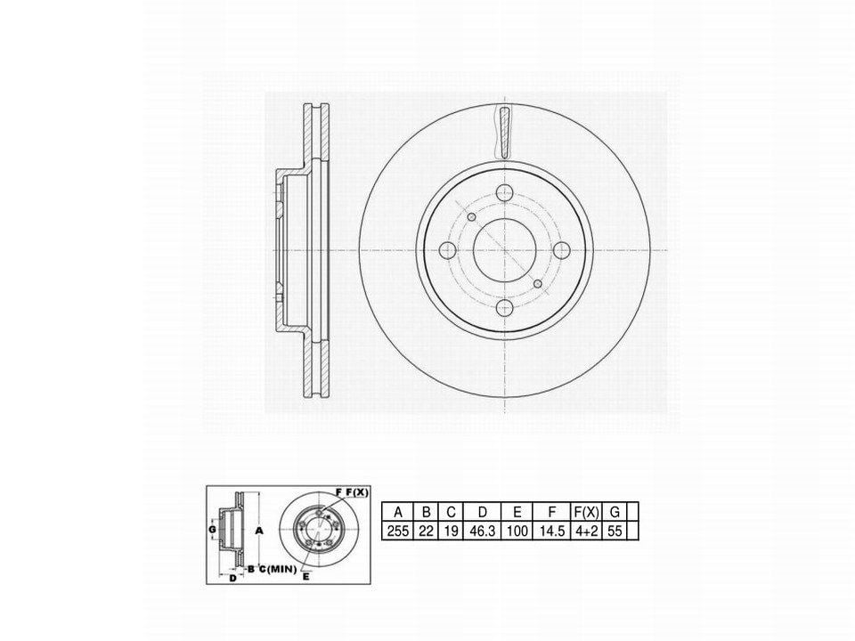 Winstop Brake Kits, Front WSK761, Scion iQ 2013