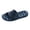 Navy-w, variant on 2DXuixsh Women's Fashionable Fuzzy Boot Slippers Flat Bottom Comfortable Bathroom Home Shoes with Pom Poms Non Slip Lightweight House Slides