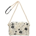 thumbnail image 2 of FORMRS Women Crossbody Purse with Chain Strap Vegan Leather Shoulder Handbag, Small Black Flowers, 2 of 7
