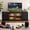 Black, variant on GUNAITO TV Stand for TVs up to 75", Big TV Stand for Living Room with 4 Drawers and LED Lights, Entertainment Center with Storage, Walnut