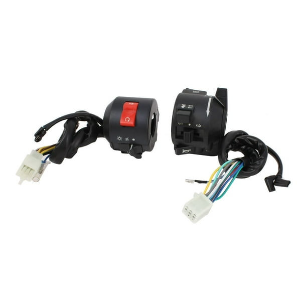 Pair Motorcycle Handlebar Turn Signal Headlight Electrical Switch for