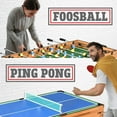 thumbnail image 5 of 4in1 Multi Game Table, 48" Sports Arcade with Accessories, Ping Pong, Air Hockey, Pool Billiards, Soccer Foosball All in One, for Indoor and Outdoor, Family, Kids and Adults, 5 of 7