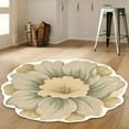 thumbnail image 1 of Floral Area Rugs Peony Flower Shape Area Rugs Non-Slip Rugs Floral Shaggy Carpet Bath Mat for Bedroom, Dorm, Luxury Room Decor, Grey, 2'x2', 1 of 7