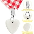 8 Pieces Tablecloth Weights Hangers, Marble Tablecloth Weights Heart