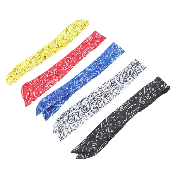 FRCOLOR Masteelf 5pcs Stylish Paisley Wire Headbands for Women with Bunny Ears Design