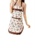thumbnail image 1 of LOVEVER Kitchen Apron for Women Floral Aprons with Large Pockets Vintage Apron for Chef Baker Perfect for Cooking Baking for Kitchen Crafting BBQ Drawing, 1 of 2