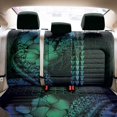 thumbnail image 2 of Sea Turtle Back Car Seat Cover Blue Hibiscus Flowers and Kakau Pattern, 2 of 3