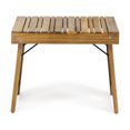 thumbnail image 2 of Foldable Wood Side Table - Slat Top For Sophisticated Look, 15.91”h X 22.09”w 13.35”d, Finish Style A Modern Aesthetic, Foldable, 13.35”d 15.91”h,, 2 of 6