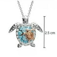 thumbnail image 6 of HOOUN Fashion Women Crystal Chain Necklace Animal Turtle Pendant Jewelry Gifts 2043-Gold, 6 of 9
