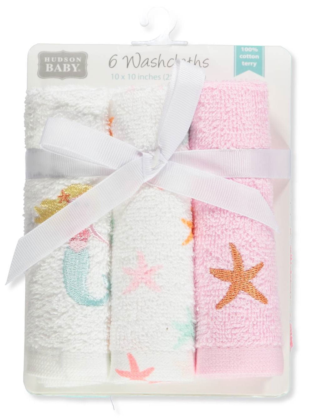 Hudson Baby 6Pack Terry Washcloths