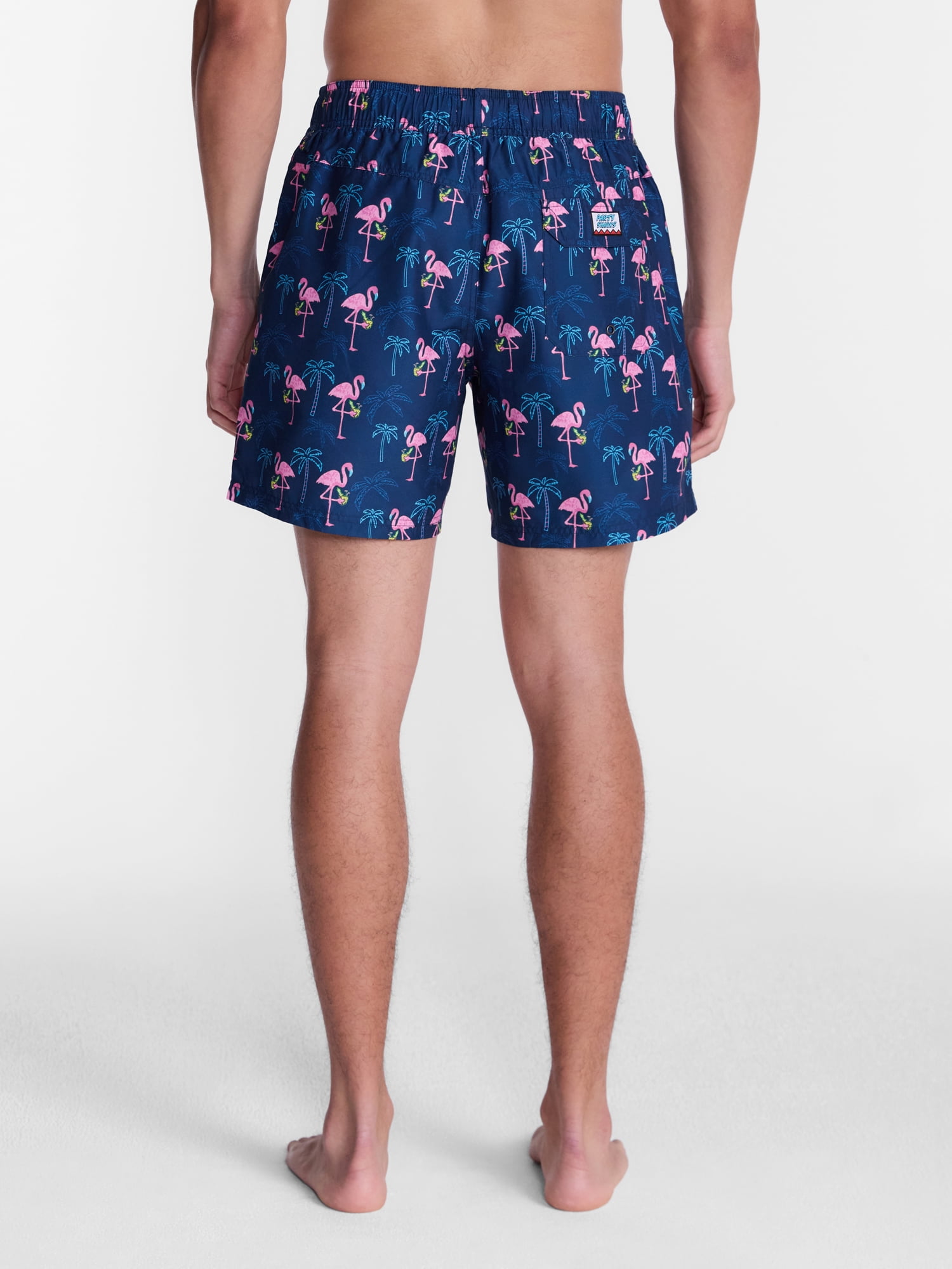 Party Sharks Men's Swim Trunks, 6.5" Inseam, Sizes S-XL