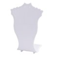 thumbnail image 1 of kusrkot 3-8 pieces Novelty Plastic Sector Shape Stud Necklace Chain Jewelry Display Stand 3 Pcs, 1 of 7