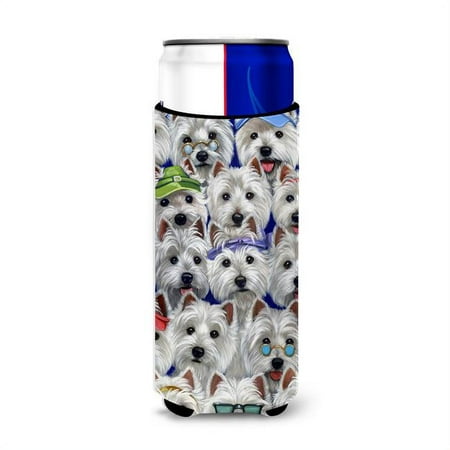 

12 oz Westie Many Faces Ultra Hugger for Slim Cans