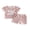 Pink-Big Sis, variant on BemeyourBBs Toddler Baby Girl Big Sister Little Sister Matching Outfit Big Sis Little Sister Letters Short Sleeve 3D Flower Decor Waffled T Shirt Tops Pockets Shorts Set Toddler Girl Summer Clothes