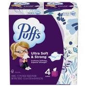 Puffs Ultra Soft Facial Tissues, 4 Count