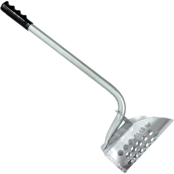 Galvanized welded 24” Long Beach Sand Scoop with Molded finger grips