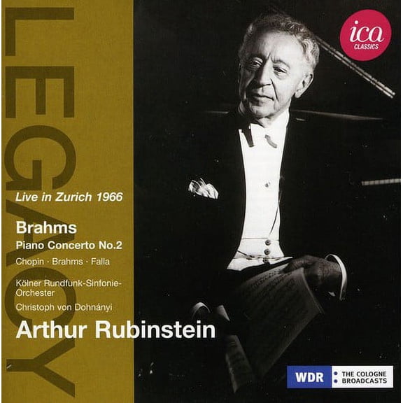 Artur Rubinstein - Brahms Piano Concerto No. 2 - Music & Performance - CD