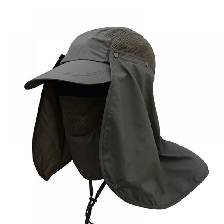 Fishing Hat with Neck Flap Hiking Hat Sun Hat with Neck Flap Fishing  Removable Ear Neck Cover for Outdoor Hiking Camping Gardening Lawn Field  Work 