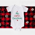 thumbnail image 5 of Es mi primer mono navideño con estampado de ciervos para bebé, mono de ciervo para recién nacido, mono de manga corta para niños y niñas, ropa de fiesta para bebés, 5 of 5